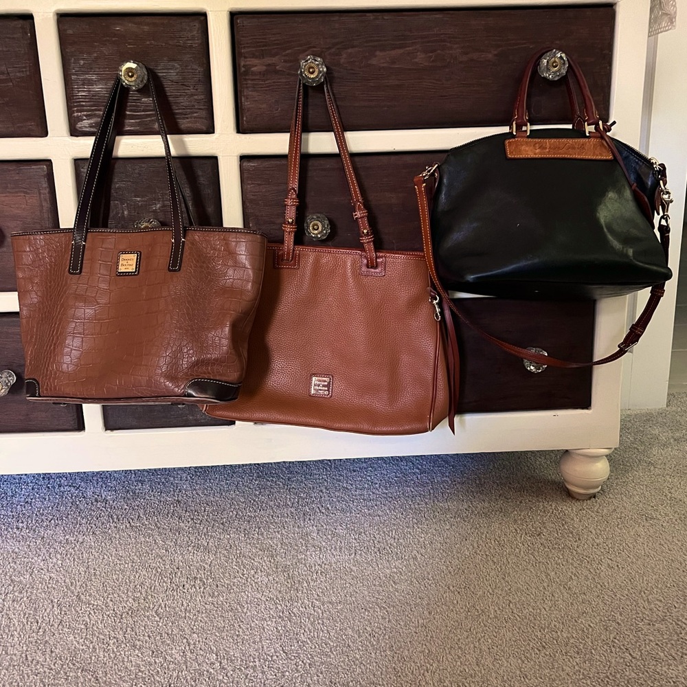 3 Vintage Dooney and Bourke Handbags - (3 for one price)
